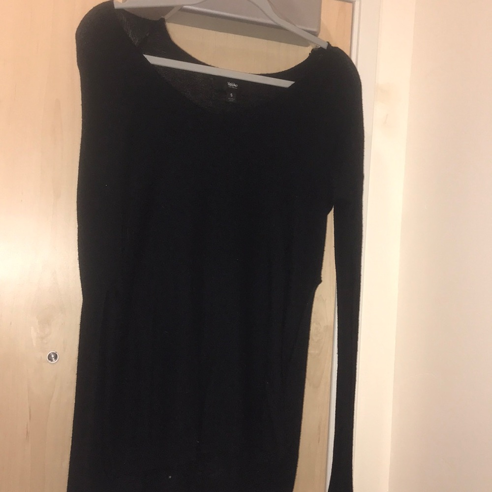 Plain black sweater